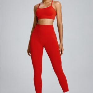 High Quality Fitness Wear Suit Workout Clothes Camisole Sport Tank Top Women Gym Sportswear Yoga Set Matching