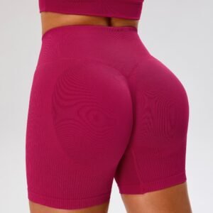 Tummy Control Scrunch Butt Summer High Waist Seamless Lifting Running Fitness Workout Biker Gym Yoga Shorts Women