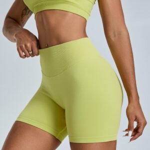 Custom Logo Cool Fabric Shorts Gym Fitness Casual High Waisted Running Workout Sports Yoga Shorts For Girls